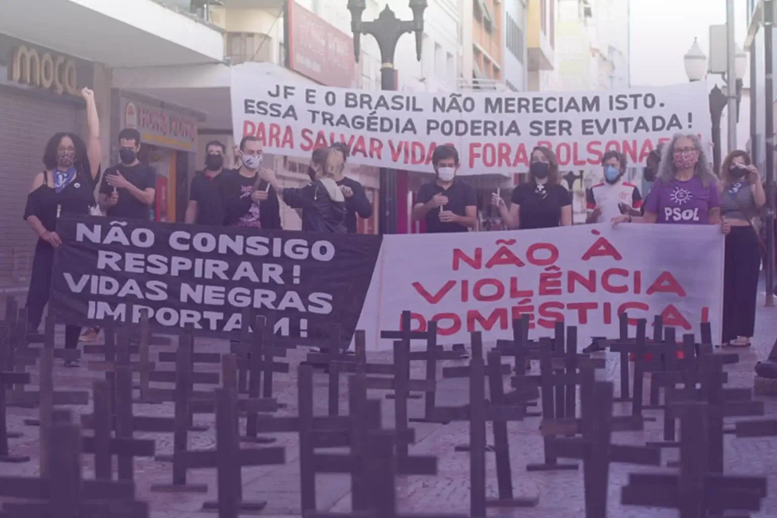 Enfrentamento do governo genocida de Bolsonaro